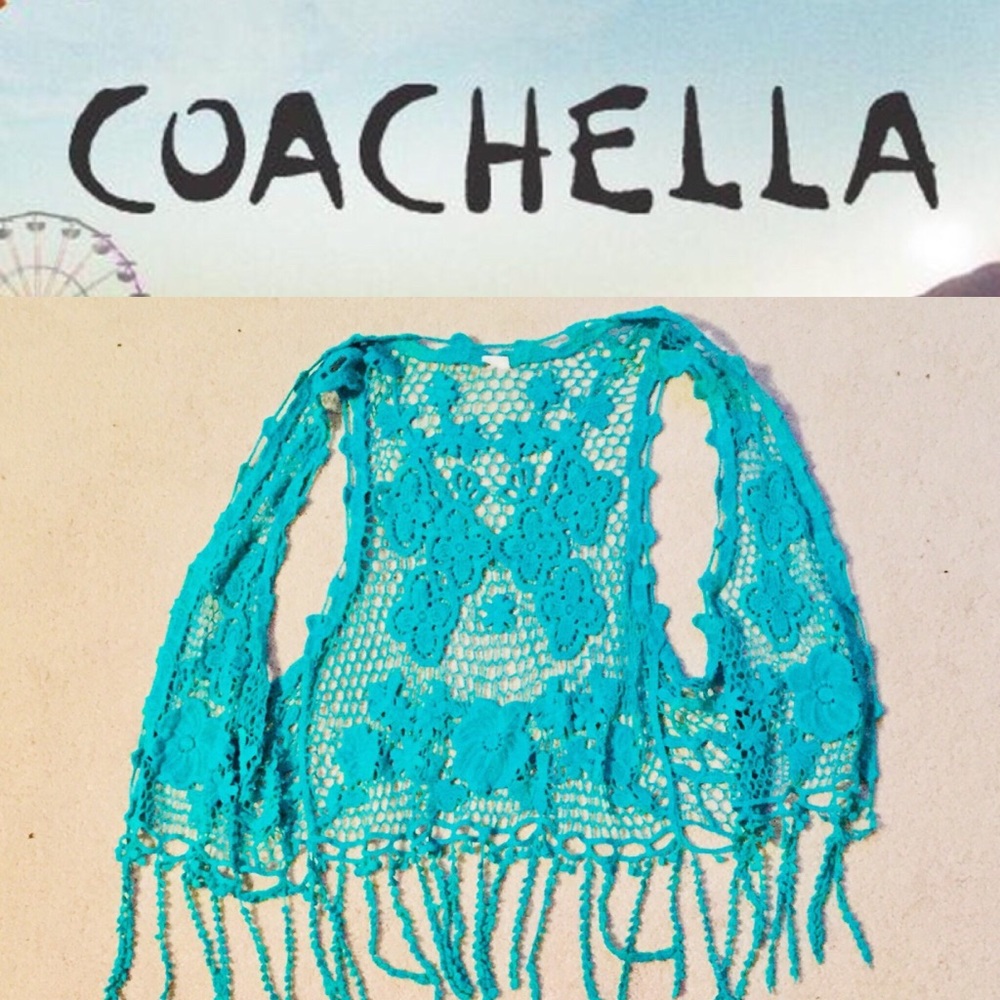 Green Crocheted Vest